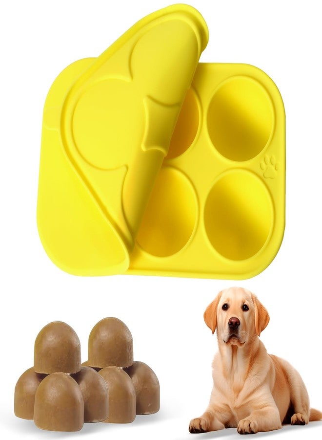 Xyulaan 6 Cavity Silicone Molds For Dog Treats With Lids, Compatible With Woof Pupsicle Large Refill And Power Chewer Pupsicle, Frozen Dog Treat Holder - Image 1